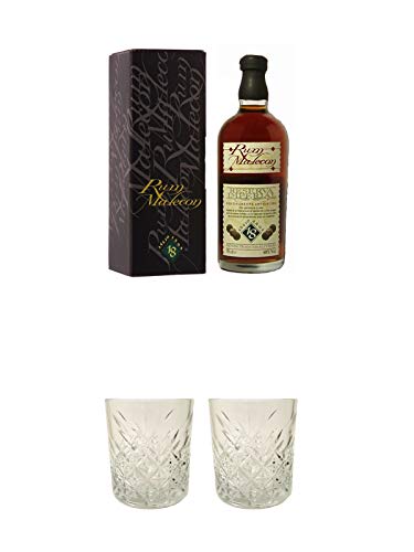 Malecon Reserva Imperial Rum 18 Jahre Panama 0,7 Liter + Rum Glas 1 Stück + Rum Glas 1 Stück von 1a Schiefer