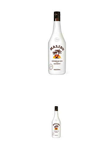 Malibu karibischer Kokosnuss Rum Likör 0,7 Liter + Malibu karibischer Kokosnuss Rum Likör 0,7 Liter von 1a Schiefer