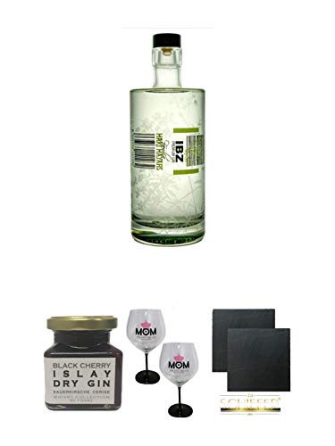 Mari Mayans Gin IBZ Premium Gin Mari Mayans Ibiza 0,7 Liter + Geschenkset von 1a Schiefer