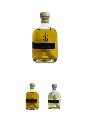 Marzadro Grappa GIARE Amarone 0,1 Liter + Marzadro Grappa GIARE Chardonnay 0,1 Liter + Marzadro Grappa GIARE Gewürztraminer 0,1 Liter Marzadro Grappa GIARE Amarone 0,1 Liter + Marzadro Grappa GIARE Chardonnay 0,1 Liter + Marzadro Grappa GIARE Gewürztraminer 0,1 Liter von 1a Schiefer