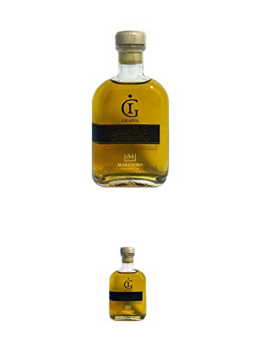 Marzadro Grappa GIARE Chardonnay 0,1 Liter + Marzadro Grappa GIARE Amarone 0,1 Liter von 1a Schiefer