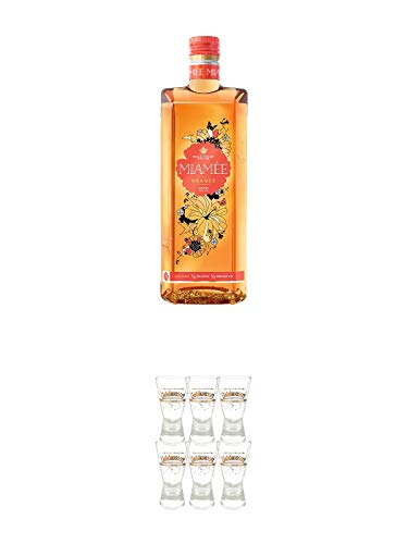 Miamee Orange Goldwasser Likör 0,7 Liter + Der Lachs Danziger Goldwasser Shotglas 2 cl 6 Stück Miamee Orange Goldwasser Likör 0,7 Liter + Der Lachs Danziger Goldwasser Shotglas 2 cl 6 Stück von 1a Schiefer