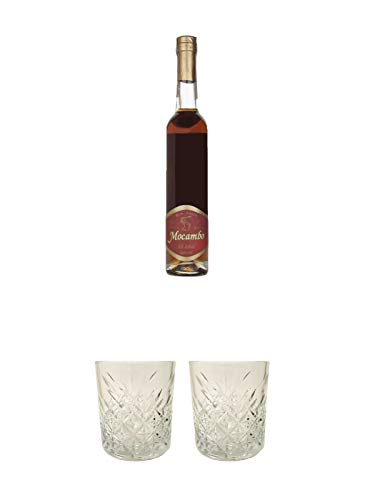 Mocambo Rum 15 Jahre 40% 0,5 Liter + Rum Glas 1 Stück + Rum Glas 1 Stück von 1a Schiefer