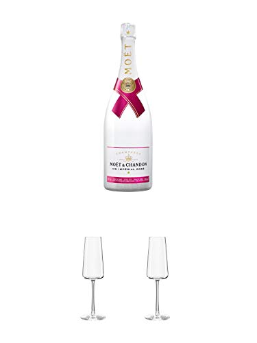 Moet Chandon Imperial ICE - Rose - Champagner 1,5 Liter + Stölzle Power Champagnerkelch 1 Stück - 1590029 + Stölzle Power Champagnerkelch 1 Stück - 1590029 von 1a Schiefer