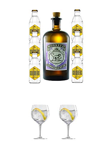 Monkey 47 Gin & 6 x Goldberg 0,2 Tonic Set + Ballon Bistro Cubata GIN Glas 1 Stück + Ballon Bistro Cubata GIN Glas 1 Stück Monkey 47 Gin & 6 x Goldberg 0,2 Tonic Set + Ballon Bistro Cubata GIN Glas 1 Stück + Ballon Bistro Cubata GIN Glas 1 Stück von 1a Schiefer