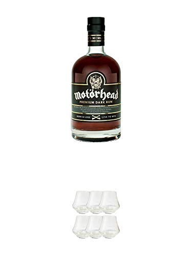Motörhead RUM 0,7 Liter + Millonario Rum Gläser 6 Stück Motörhead RUM 0,7 Liter + Millonario Rum Gläser 6 Stück von 1a Schiefer
