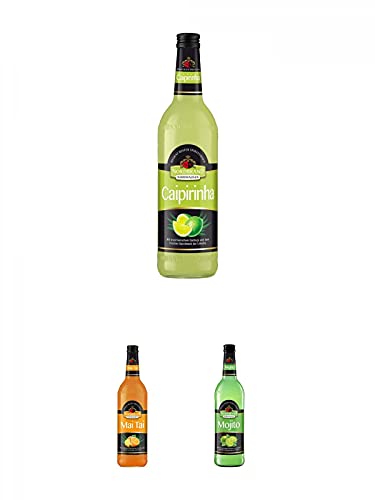 Nordbrand Caipirinha 15% 0,7 Liter + Nordbrand Mai Tai 15% 0,7 Liter + Nordbrand Mojito 15% 0,7 Liter von 1a Schiefer