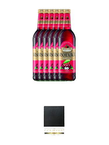 Nordbrand Kirschenlikör 6 x 0,7 Liter + Schiefer Glasuntersetzer eckig ca. 9,5 cm Durchmesser Nordbrand Kirschenlikör 6 x 0,7 Liter + Schiefer Glasuntersetzer eckig ca. 9,5 cm Durchmesser von 1a Schiefer