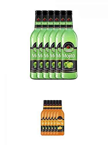 Nordbrand Mojito 15% 6 x 0,7 Liter + Nordbrand Mai Tai 15% 6 x 0,7 Liter von 1a Schiefer
