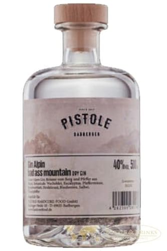 Pistole Alpin Dry Gin 0,50 Liter von 1a Schiefer