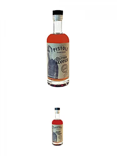 Pistole Butterscotch Likör 18% 0,5 Liter + Pistole Schoko-Chili Likör 18% 0,5 Liter Pistole Butterscotch Likör 18% 0,5 Liter + Pistole Schoko-Chili Likör 18% 0,5 Liter von 1a Schiefer