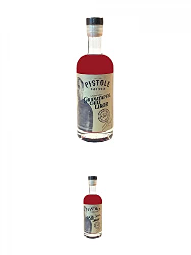 Pistole Granatapfel-Chili Likör 18% 0,5 Liter + Pistole Granatapfel-Chili Likör 18% 0,5 Liter Pistole Granatapfel-Chili Likör 18% 0,5 Liter + Pistole Granatapfel-Chili Likör 18% 0,5 Liter von 1a Schiefer