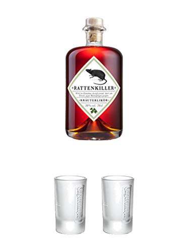 Rattenkiller Kräuterlikör 0,7 Liter + Jägermeister Frozen Club Shot Glas 2 cl 1 Stück + Jägermeister Frozen Club Shot Glas 2 cl 1 Stück Rattenkiller Kräuterlikör 0,7 Liter + Jägermeister Frozen Club Shot Glas 2 cl 1 Stück + Jägermeister Frozen Club Shot Glas 2 cl 1 Stück von 1a Schiefer