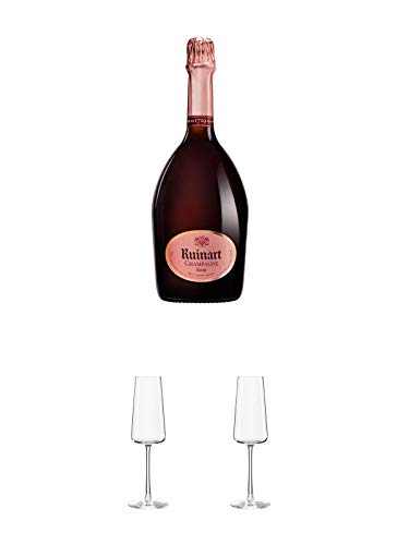 Ruinart Champagner Rosé 0,75 Liter + Stölzle Power Champagnerkelch 1 Stück - 1590029 + Stölzle Power Champagnerkelch 1 Stück - 1590029 von 1a Schiefer