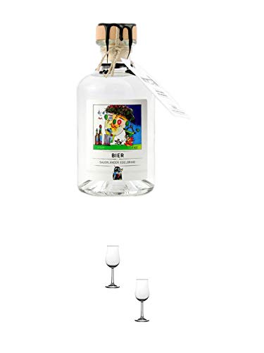 Sauerländer Bierbrand 0,35 Liter + Nosing Gläser Kelchglas Bugatti mit Eichstrich 2cl und 4cl - 2 Stück Sauerländer Bierbrand 0,35 Liter + Nosing Gläser Kelchglas Bugatti mit Eichstrich 2cl und 4cl - 2 Stück von 1a Schiefer