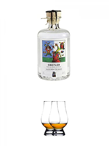Sauerländer Obstler 0,5 Liter + The Glencairn Glas Stölzle 2 Stück von 1a Schiefer