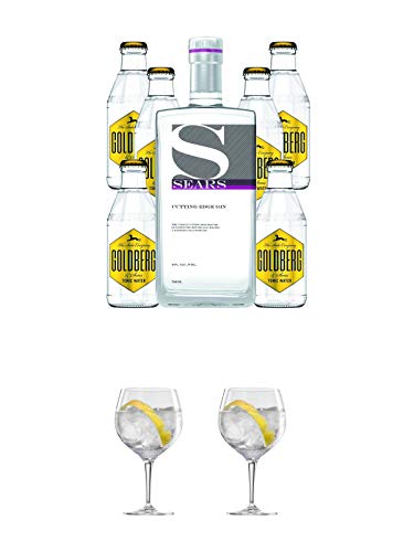 Sears Cutting Edge Gin 0,7 Liter + 6 x Goldberg Tonic Water 0,2 Liter + Ballon Bistro Cubata GIN Glas 1 Stück + Ballon Bistro Cubata GIN Glas 1 Stück Sears Cutting Edge Gin 0,7 Liter + 6 x Goldberg Tonic Water 0,2 Liter + Ballon Bistro Cubata GIN Glas 1 Stück + Ballon Bistro Cubata GIN Glas 1 Stück von 1a Schiefer