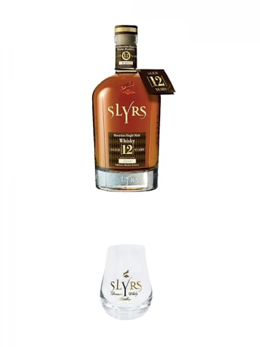 Slyrs Bavarian Whisky - 12 Jahre in GP 0,7 Liter + Slyrs Nosingglas/Degustationsglas mit Eichstrich 2 cl 1er Pack Slyrs Bavarian Whisky - 12 Jahre in GP 0,7 Liter + Slyrs Nosingglas/Degustationsglas mit Eichstrich 2 cl 1er Pack von 1a Schiefer