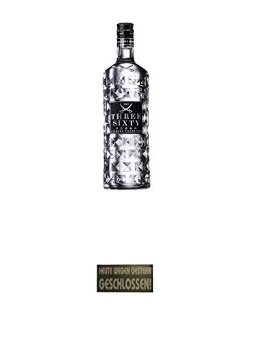 Three Sixty Vodka 3,0 Liter + Schieferschild HEUTE WEGEN GESTERN GESCHLOSSEN mit Lederband und Lochung 20 x 40 cm Three Sixty Vodka 3,0 Liter + Schieferschild HEUTE WEGEN GESTERN GESCHLOSSEN mit Lederband und Lochung 20 x 40 cm von 1a Schiefer