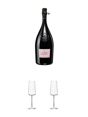 Veuve Clicquot La Grande Dame Rose Champagner in GP 0,75 Liter + Stölzle Power Champagnerkelch 1 Stück - 1590029 + Stölzle Power Champagnerkelch 1 Stück - 1590029 von 1a Schiefer