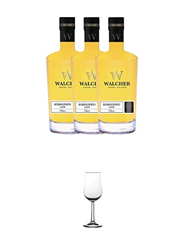 Walcher Bombardino Ei Rum-Likör 17% 3 x 0,7 Liter + Nosing Gläser Kelchglas Bugatti mit Eichstrich 2cl und 4cl 1 Stück Walcher Bombardino Ei Rum-Likör 17% 3 x 0,7 Liter + Nosing Gläser Kelchglas Bugatti mit Eichstrich 2cl und 4cl 1 Stück von 1a Schiefer