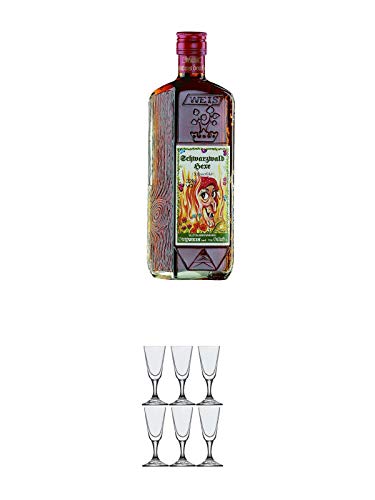Weis Schwarzwald - HEXE - 32% 0,5 Liter + Stölzle Likörglas/Stamper 6 Stück 3030005 Weis Schwarzwald - HEXE - 32% 0,5 Liter + Stölzle Likörglas/Stamper 6 Stück 3030005 von 1a Schiefer