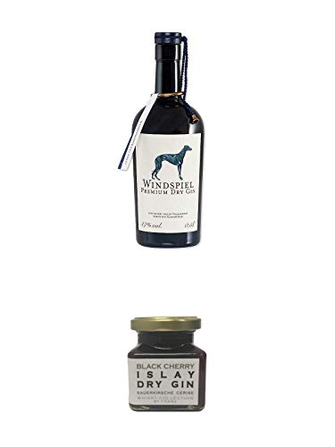 Windspiel Premium Dry Gin Deutschland 0,5 Liter + Islay Dry Gin Black Cherry Sauerkirsche Marmelade 150 Gramm Windspiel Premium Dry Gin Deutschland 0,5 Liter + Islay Dry Gin Black Cherry Sauerkirsche Marmelade 150 Gramm von 1a Schiefer
