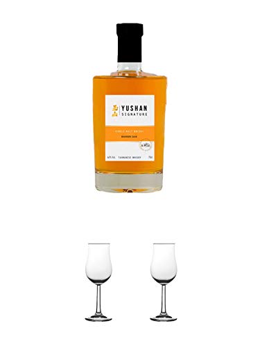 Yushan Bourbon Cask Single Malt Whisky Taiwan 0,7 Liter + Nosing Gläser Kelchglas Bugatti mit Eichstrich 2cl und 4cl 1 Stück + Nosing Gläser Kelchglas Bugatti mit Eichstrich 2cl und 4cl 1 Stück Yushan Bourbon Cask Single Malt Whisky Taiwan 0,7 Liter + Nosing Gläser Kelchglas Bugatti mit Eichstrich 2cl und 4cl 1 Stück + Nosing Gläser Kelchglas Bugatti mit Eichstrich 2cl und 4cl 1 Stück von 1a Schiefer