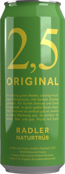 2,5 Original Radler naturtrüb (Einweg) von 2,5 Original