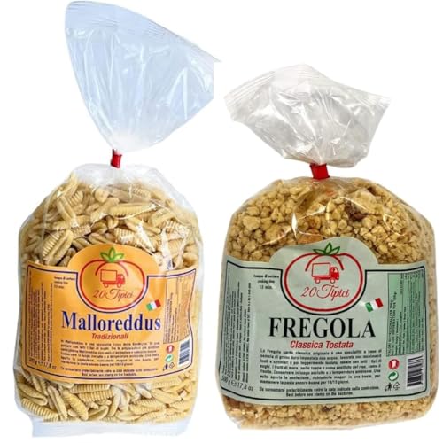 Fregula Fregola Gr 500 + Conchigliette Gr 500 + Malloreddus Gr 500 Tris Di Pasta Sarda Tipici - Pasta Artigianale 20Tipici Fregula Fregola Gr 500 + Conchigliette Gr 500 + Malloreddus Gr 500 Tris Di Pasta Sarda Tipici - Pasta Artigianale 20Tipici von 20Tipici