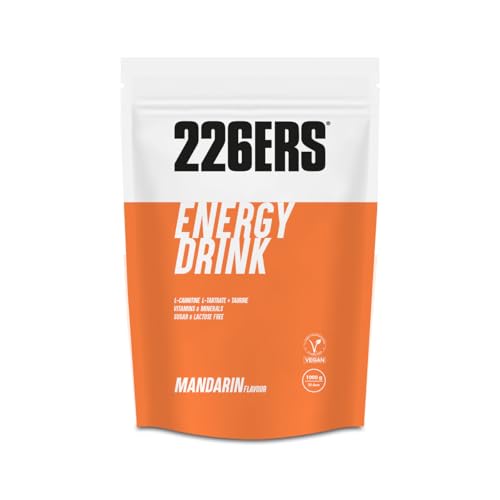 226ERS Energy Drink | Getränkepulver mit Amylopektin, Taurin und L-Carnitin, glutenfrei und laktosefrei - Energie Booster in Pulver, Mandarine - 1 kg von 226ERS