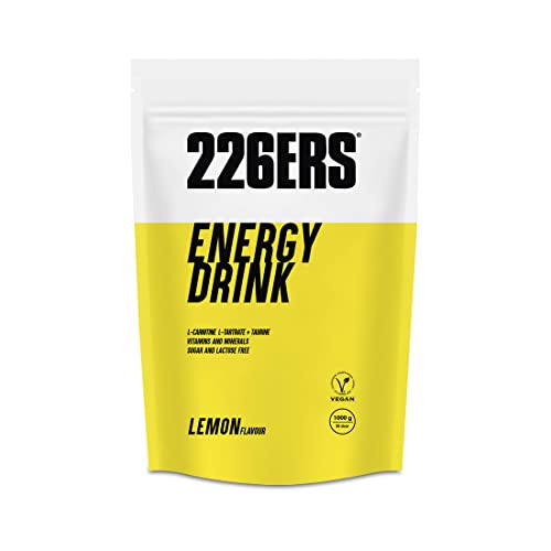 226ERS Energy Drink | Getränkepulver mit Amylopektin, Taurin und L-Carnitin, glutenfrei und laktosefrei - Energie Booster in Pulver, Zitrone - 1 kg von 226ERS