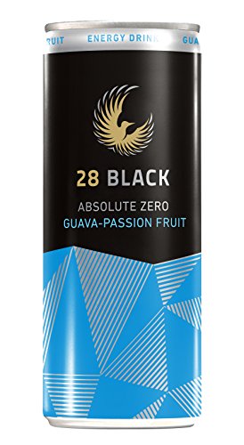 28 Black Absolute Zero Guava-Passion Fruit, 24er Pack, EINWEG (24 x 250 ml) von 28 Black