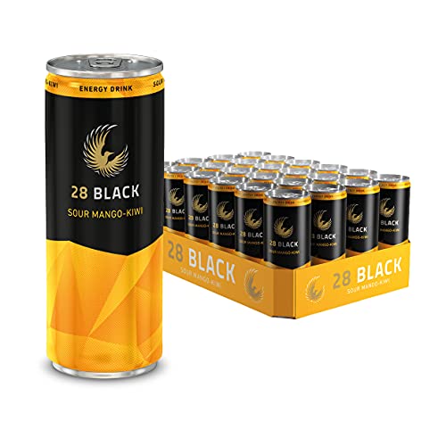 28 BLACK Sour Mango-Kiwi - Energy Drink, 250ML (24-pack), 6.7 kg von 28 Black