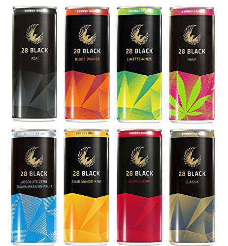 28 Black Hanf Acai Cherry Zero Mango Limette Blutorange Guave 24 x 0,25 ltr 6€ EINWEG Pfand 28 Black Hanf Acai Cherry Zero Mango Limette Blutorange Guave 24 x 0,25 ltr 6€ EINWEG Pfand von 28 Black