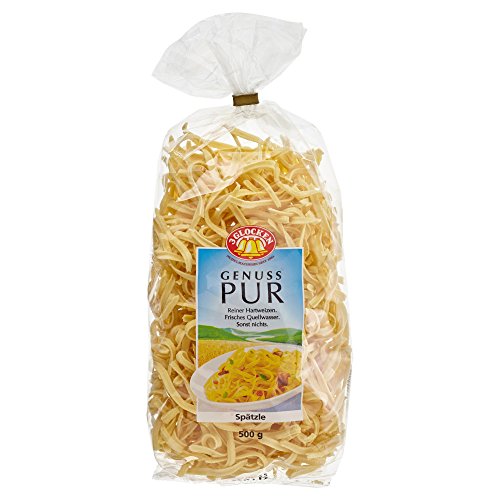 3 Glocken Genuss Pur Spätzle, 500g 3 Glocken Genuss Pur Spätzle, 500g von 3 Glocken