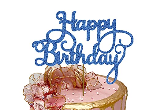 Happy Birthday Kuchendekoration, 300 g/m², Glitzerkarte, glitzernde Dekoration, Party, 17,8 x 14 cm Happy Birthday Kuchendekoration, 300 g/m², Glitzerkarte, glitzernde Dekoration, Party, 17,8 x 14 cm von 3 LITTLE DESSERTS