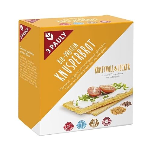 3 Pauly Knusperbrot Protein - Bio - 100g x 7-7er Pack VPE von 3 Pauly