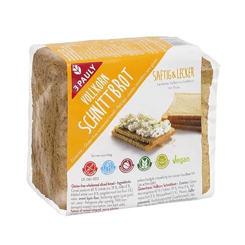 3 Pauly Vollkorn Schnittbrot - 500g x 6-6er Pack VPE von 3 Pauly