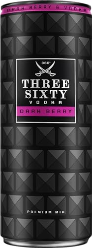 THREE SIXTY VODKA & Dark Berry I Premix I Vorgemixter Longdrink in der Dose "to-go" I Fruchtiger Geschmack I 330ml I 10% vol THREE SIXTY VODKA & Dark Berry I Premix I Vorgemixter Longdrink in der Dose "to-go" I Fruchtiger Geschmack I 330ml I 10% vol von 360° Three Sixty