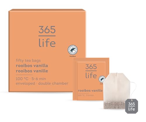 365 Life | 50er Beutel Früchtetee | Aromatisierter Rooibos mit Vanillegeschmack| Enthält 1,75g pro Teebeutel | 460034 365 Life | 50er Beutel Früchtetee | Aromatisierter Rooibos mit Vanillegeschmack| Enthält 1,75g pro Teebeutel | 460034 von 365 life