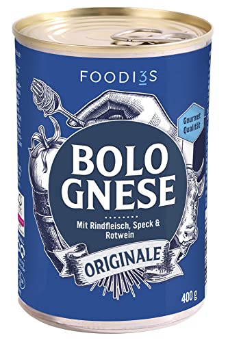 3Foodies | Bolognese Originale | Gourmet Qualität | 400g | Nudelsauce Mit Hackfleisch Vom Rind von 3FOODIES
