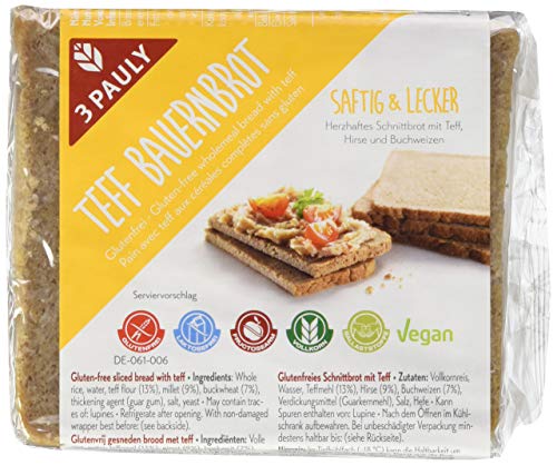 3 PAULY Teff Bauernbrot - glutenfrei, 500 g von 3 PAULY