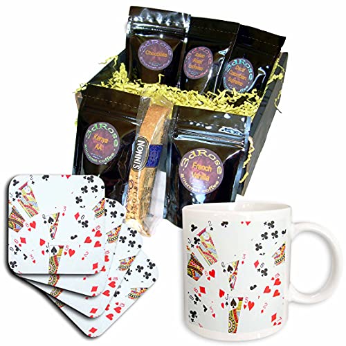 3dRose cgb_112895_1 Fotodeck, Foto-Pokerbrücke und andere Kartenspieler, Kaffee-Geschenkkorb, mehrfarbig von 3dRose
