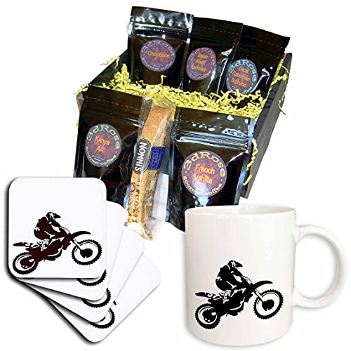 3dRose cgb_78777_1 Motocross-Bike, Offroad, Motorcross, Motorrad, Radikale, Silhouette, Tricks-Kaffee-Geschenkkorb, mehrfarbig 3dRose cgb_78777_1 Motocross-Bike, Offroad, Motorcross, Motorrad, Radikale, Silhouette, Tricks-Kaffee-Geschenkkorb, mehrfarbig von 3dRose