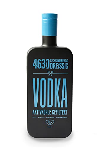 4630 Premium Vodka | 40% Vol. (1 x 0,5 l) | Aus dem Herzen des Ruhrgebiets | Aktivkohle gefiltert von 4630 sechsundvierzig dreissig