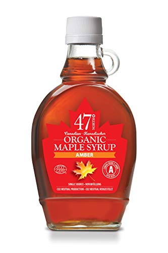 47° North Kanadischer Bio Ahornsirup Amber, 250g, Single Source, Grade A, glutenfrei, vegan, organic Maple Syrup, kräftiger Geschmack für Pancakes & mehr von 47 North