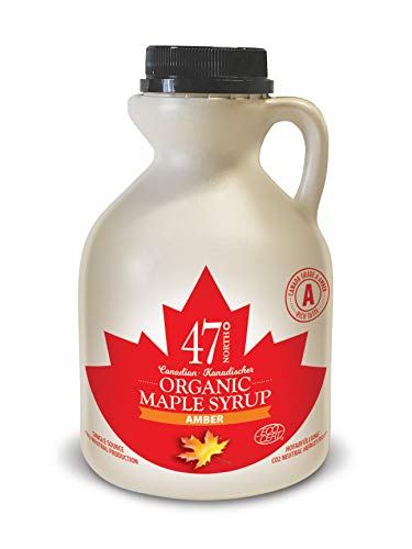 47° North Kanadischer Bio Ahornsirup Dark Robust, 500 ml, Single Source, Grade A, glutenfrei, vegan, organic Maple Syrup, kräftiger Geschmack für Pancakes & mehr von 47° North