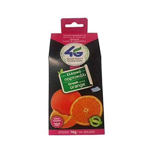 4G - Griechische getrocknete Orange, 2er Pack x 70 g (Insgesamt: 140 g) von 4G Greek Gaea's Global Gate