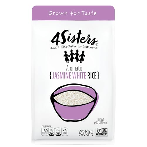 4Sisters - Hochwertiger langkörniger aromatischer Jasmin-weißer Reis – nachhaltig angebaut – Frauenbesitz – vom Bauernhof bis zum Tisch – 0,9 kg von 4Sisters